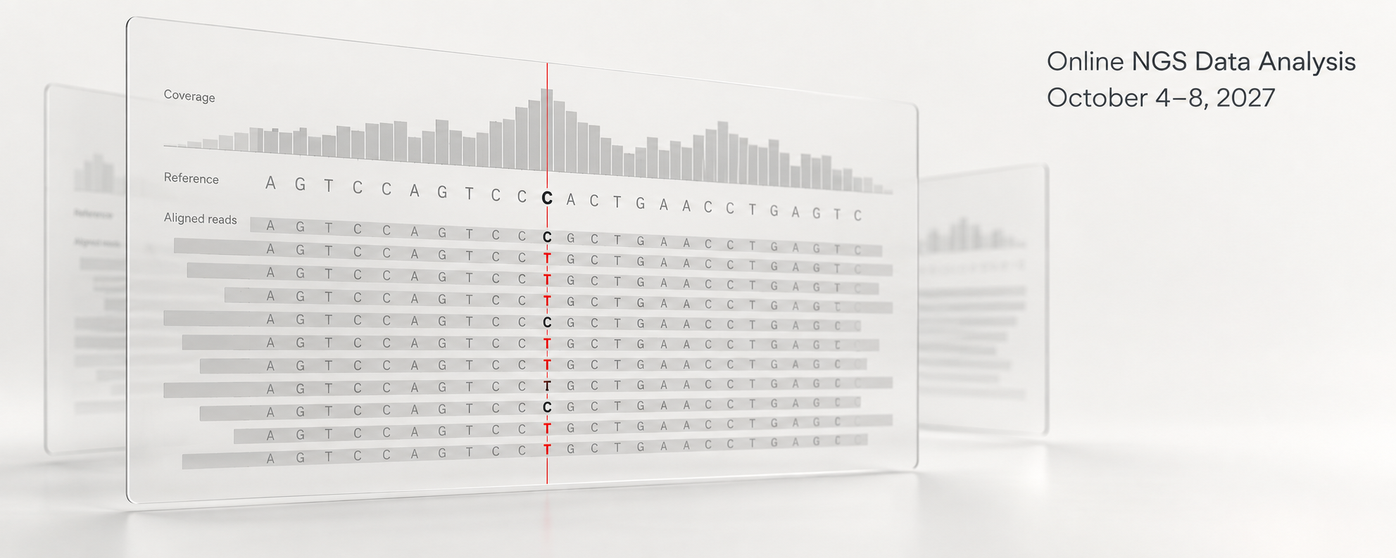 Online NGS data analysis course with quality control, read mapping and DNA variant calling